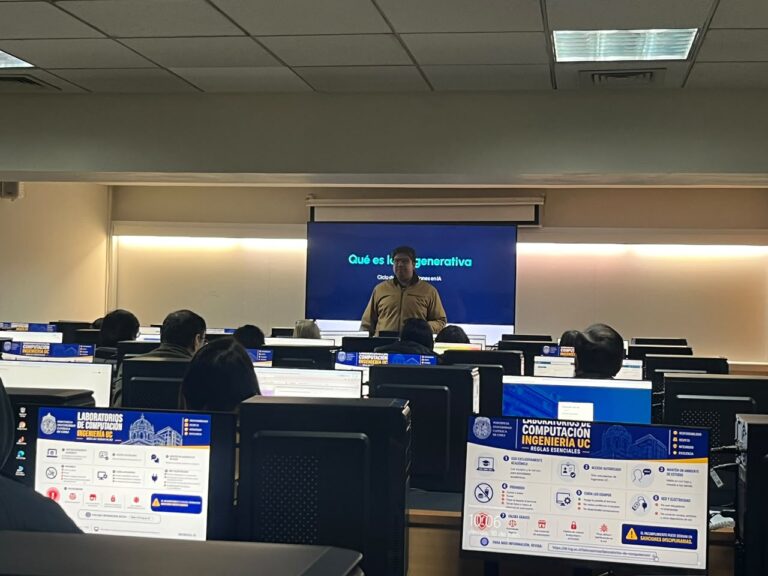 Profesionales de la Escuela de Ingeniería UC se capacitan en Inteligencia Artificial generativa